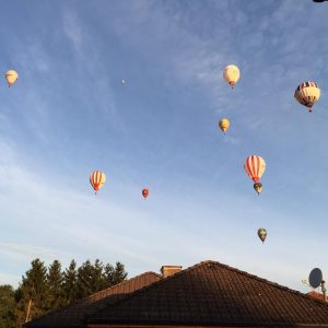 Heute Morgen der Blick aus unserem Fenster#nachtderballone#ballon#heissluftballon#wieselburg