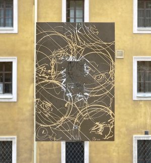 #windowwithaview ► @ NOEDOK - Documentation Center for Modern Art Lower Austria!  >> ( #windowdrawing #sgraffito - chalk spray...