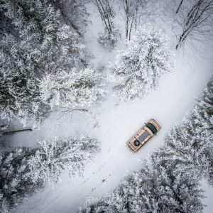 Exploring the snowy forests with my T4 Syncro is always fun ❄️ Naturpark ...