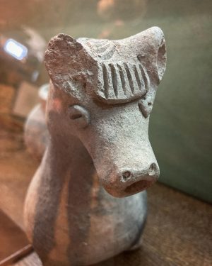 We met this cute fellow on our recent visit to the city museum of Hainburg. It is...