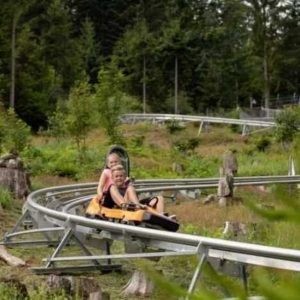 Sommerrodeln mit dem Corona Coaster! Mit der 850 m langen Sommerrodelbahn sausen große und kleine CARD-Inhaber kostenlos...